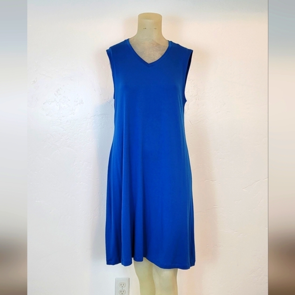 Eileen Fisher blue Knit dress
